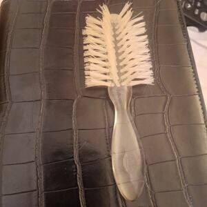 Vtg FULLER Crescent Bristlecomb Hairbrush Lucite Nylon Bristles 1960s